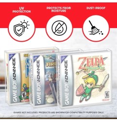 Nintendo - Pack 2 boîtes de protection en acrylique pour jeux Game Boy/Game Boy Advance