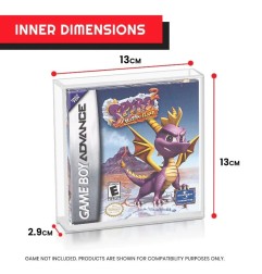 Nintendo - Pack 2 boîtes de protection en acrylique pour jeux Game Boy/Game Boy Advance