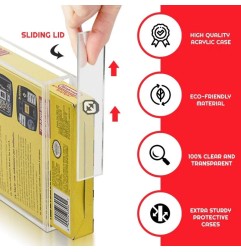 Nintendo - Pack 2 boîtes de protection en acrylique pour jeux NES Games