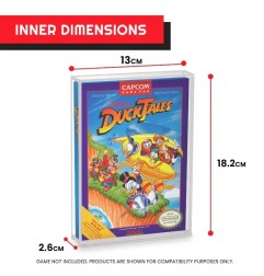 Nintendo - Pack 2 boîtes de protection en acrylique pour jeux NES Games