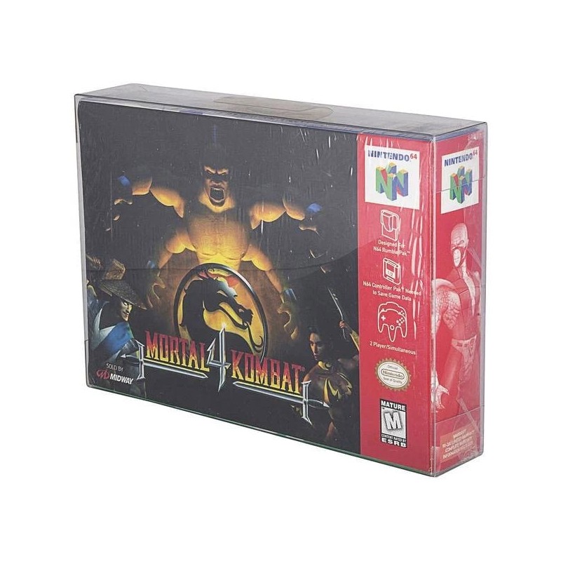 Nintendo - Pack 25 boîtes de protection en PET pour jeux Super / 64/SNES/N64 Games