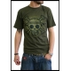 ONE PIECE - Tshirt Skull with map Used homme MC kaki