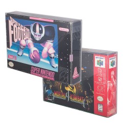 Nintendo - Pack 25 boîtes de protection en PET pour jeux Super / 64/SNES/N64 Games