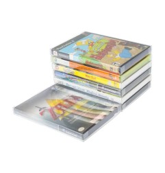 Evoretro - Pack 25 boîtes de protection en PET pour jeux Gamecube/XBOX360/WII/PS2/DVD