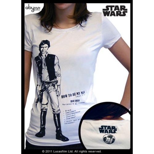 STAR WARS - Tshirt Han Solo femme MC white - basic