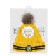 Harry Potter - Bonnet à Pom-Pom Hufflepuff