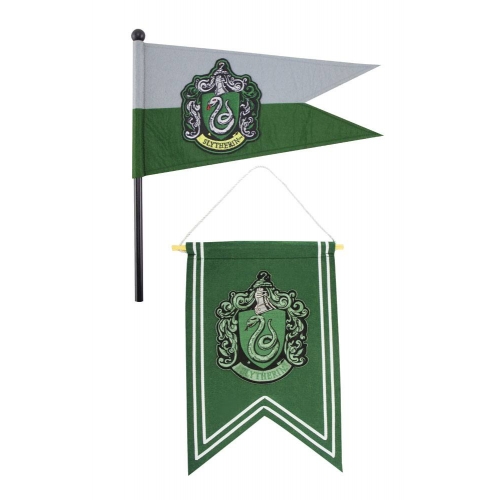 Harry Potter - Set bannière & drapeau Slytherin - Figurine-Discount