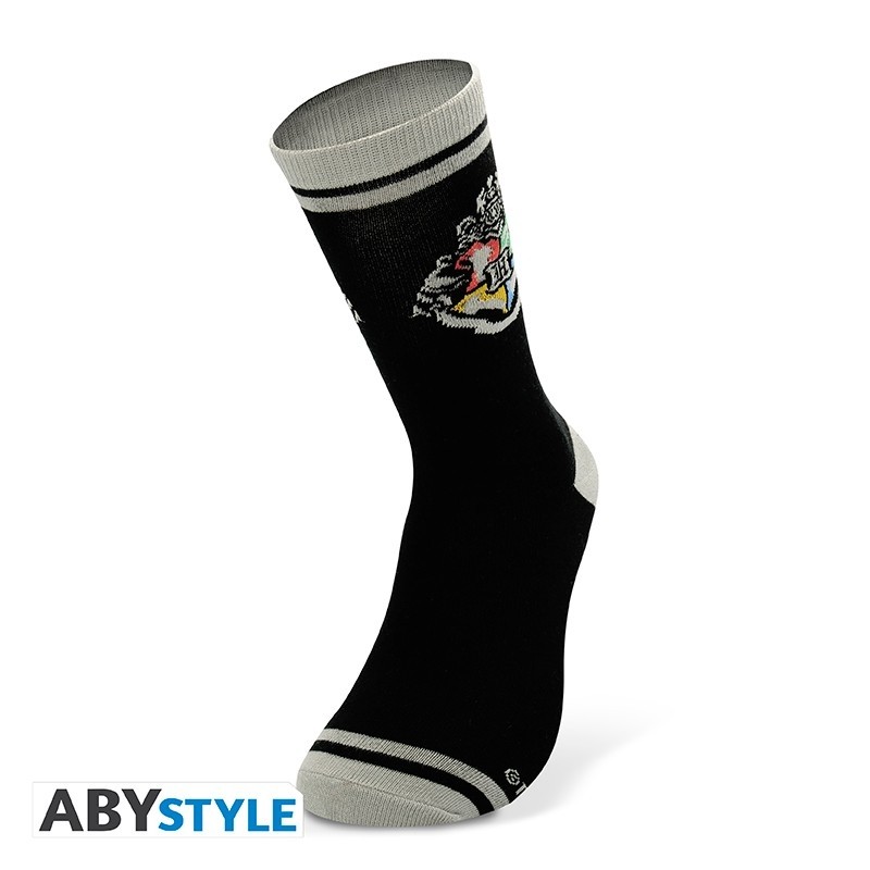 Harry Potter - Chaussettes - Black & Grey - Poudlard*