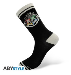 Harry Potter - Chaussettes - Black & Grey - Poudlard*