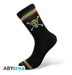 One Piece - Paire de Chaussettes Skull Noire
