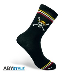 One Piece - Chaussettes- Noir - Skull