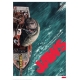 Les Dents de la mer - Lithographie Boat 42 x 30 cm