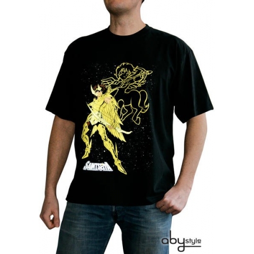 SAINT SEIYA - Tshirt Aiolos Sagittaire homme MC black- basic