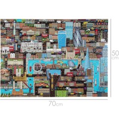 8-Bit Pixel - Puzzle London Level 3 1000 Pièces