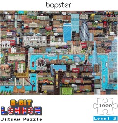 8-Bit Pixel - Puzzle London 1000 Pièces Level 3