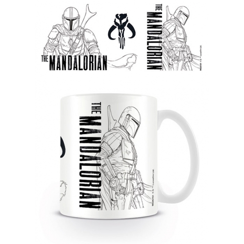 Star Wars The Mandalorian - Mug Line Art