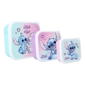 Lilo & Stitch - Pack 3 boîtes à goûter Stitch Let's Eat!
