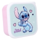 Lilo & Stitch - Pack 3 boîtes à goûter Stitch Let's Eat!