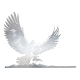 Le Seigneur des Anneaux - Metalbird Gandalf on Gwaihir 30 cm