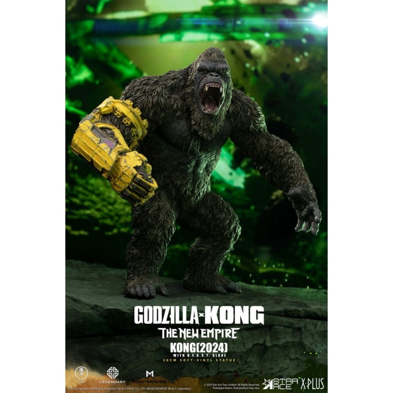 Godzilla - Vs. Kong: The New Empire statuette Soft Vinyl Kong with B.E.A.S.T. Glove 30 cm