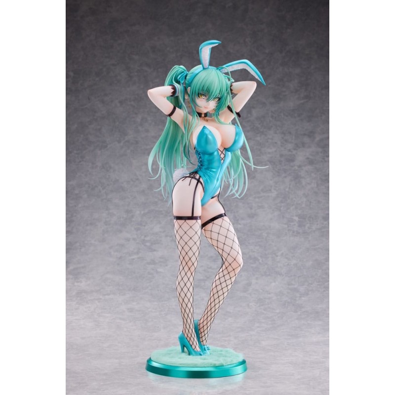 Original Character - Statuette PVC 1/4 Green Twin Tail Bunny-chan Fishnet Tights Ver. 43 cm