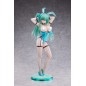 Original Character - Statuette 1/4 Green Twin Tail Bunny-chan Fishnet Tights Ver. 43 cm