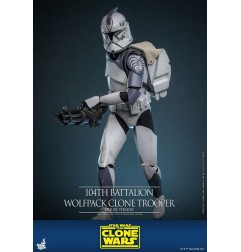 Star Wars - The Clone Wars figurine 1/6 104th Battalion Wolfpack Clone Trooper Deluxe Version 30 cm