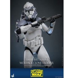 Star Wars - The Clone Wars figurine 1/6 104th Battalion Wolfpack Clone Trooper Deluxe Version 30 cm