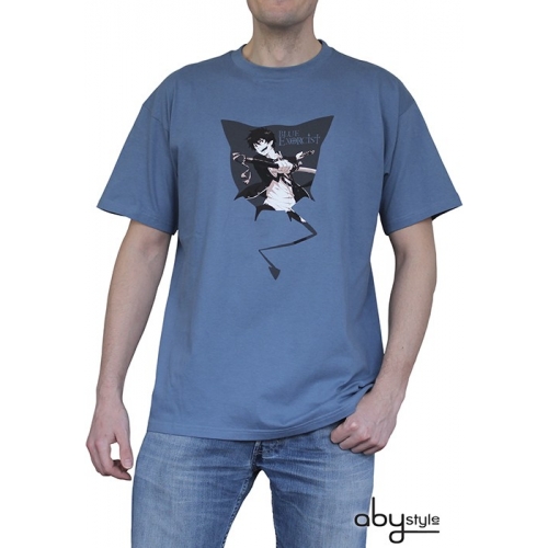 BLUE EXORCIST - Tshirt Rin homme MC stone blue - basic