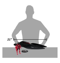 DC Comics - Batman Beyond DC Multiverse figurine avec véhicule Batman & The Batmobile (Gold Label) 53 cm