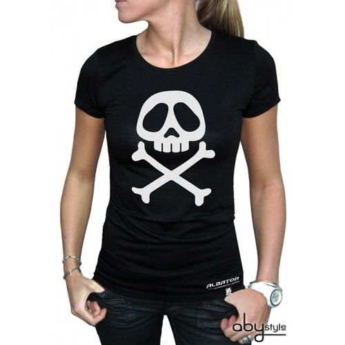 ALBATOR - Tshirt Emblème femme MC black - basic