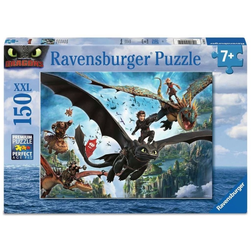 Dragons - Puzzle pour enfants XXL  & Heroes (150 pièces)