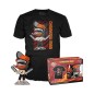 Chainsaw Man - POP! & Tee set figurine et T-Shirt  Leaping 