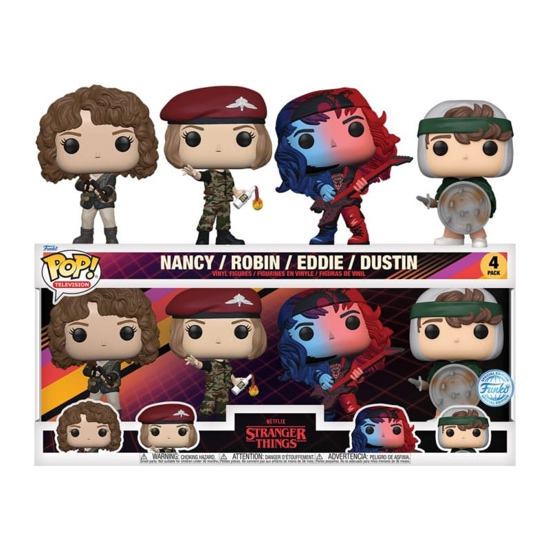 Stranger Things - Pack 4 figurines POP! TV Vinyl S4 (EMEA) 9 cm Stranger Things - Pack 4 figurines POP! TV Vinyl S4 (EMEA) 9 cm
