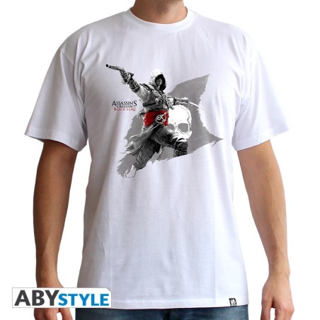 ASSASSIN'S CREED - Tshirt Edward Flag homme MC white - basic