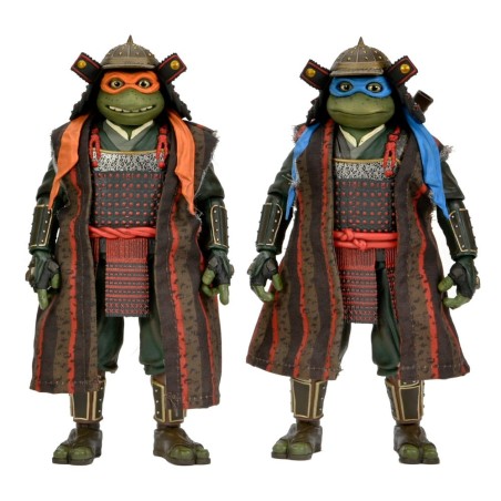 Tortues Ninja - Les  3 2-Pack figurines Leonardo & Michelangelo 18 cm