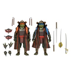 Tortues Ninja - Les  3 2-Pack figurines Leonardo & Michelangelo 18 cm