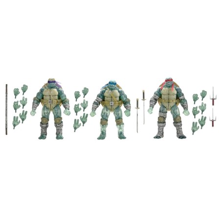 Tortues Ninja - (The Last Ronin) pack 3 figurines Ghost Brothers 18 cm