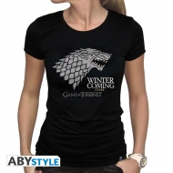 GAME OF THRONES - Tshirt Winter is coming femme MC black - basic