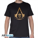 ASSASSIN'S CREED - Tshirt Crest AC4 gold homme MC black used