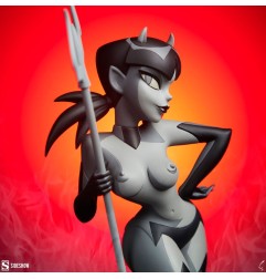 Original Artist Series - Statuette Devil Girl (Black and White Variant) 30 cm