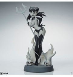Original Artist Series - Statuette Devil Girl (Black and White Variant) 30 cm