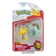 Pokémon - Pack 2 figurines Battle Figure Pack Edition de Noël : Pikachu & Bulbizarre 5 cm