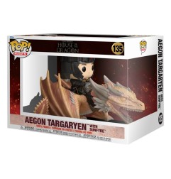 House of the Dragon - Figurine POP! Aegon Targaryen avec Sunfyre 14 cm