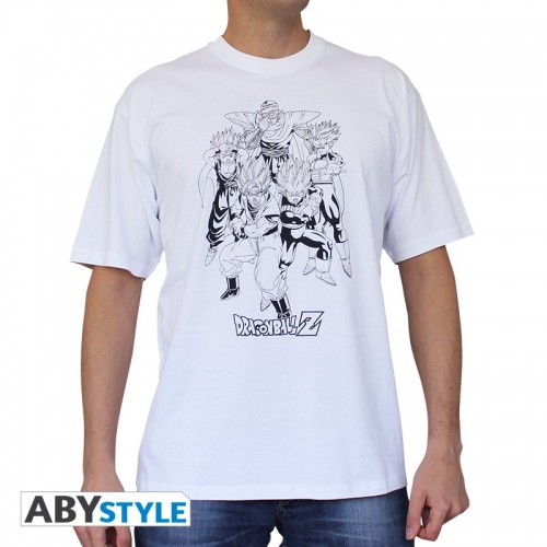 DRAGON BALL - Tshirt DBZ/Groupe homme MC white - basic