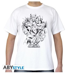 SAINT SEIYA - Tshirt Chevaliers de Bronze homme MC white - basic