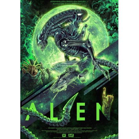 Alien - Lithographie Interface 2037 42 x 30 cm