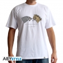 GAME OF THRONES - Tshirt Lan. VS Stark homme MC white