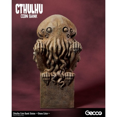 Cthulhu - H.P. Lovecraft  Mythos tirelire  (Stone Color) 24 cm