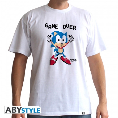 SONIC - Tshirt Game Over homme MC white